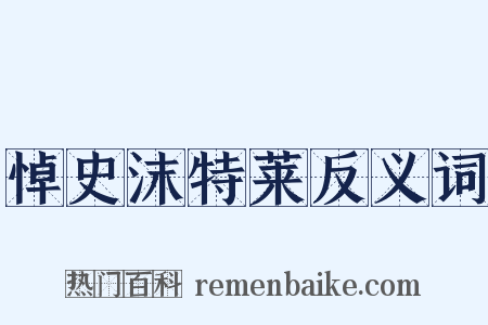 悼史沫特莱反义词是什么意思的图片